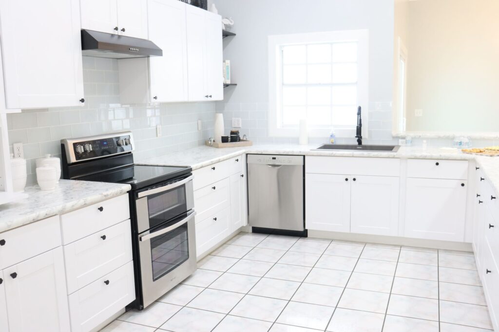 Kitchen cleaned after renovation in Singapore