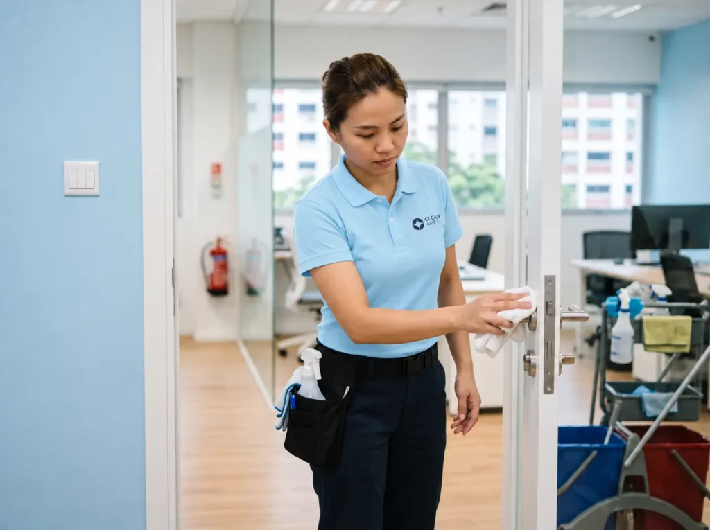 office door cleaning